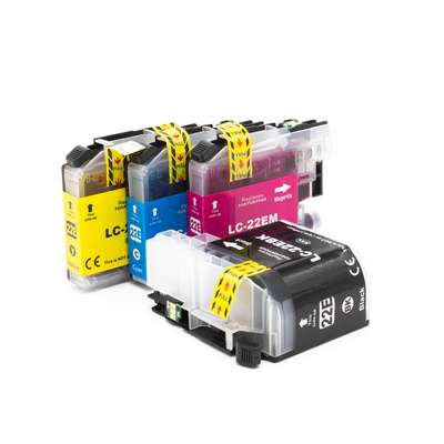 Kit 4 Cartuccia Compatibili Brother LC-22E Multipack CMYK