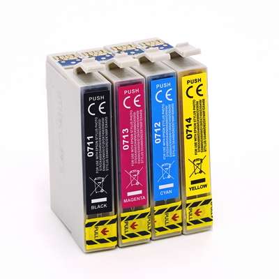 Kit 4 Cartuccia Compatibili Epson T0711 + T0712 Multipack