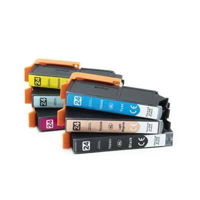 6 Cartucce Epson T2438 Multipack Nero + Colore compatibile