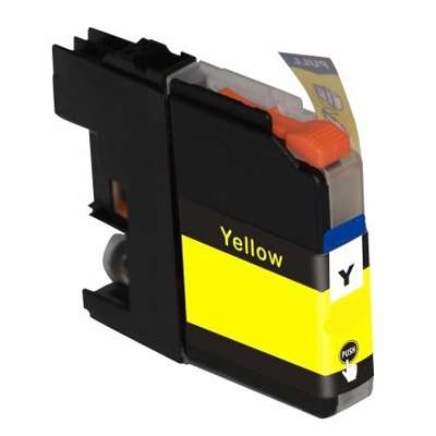 Cartuccia inchiostro compatibile Brother LC-123Y giallo