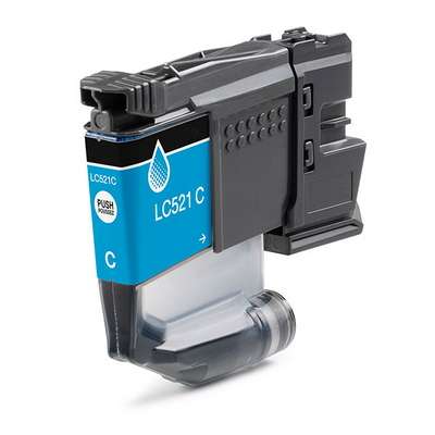 Cartuccia compatibile Brother LC521C Ciano