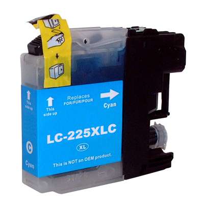 Cartuccia inchiostro compatibile Brother LC-225XLC ciano