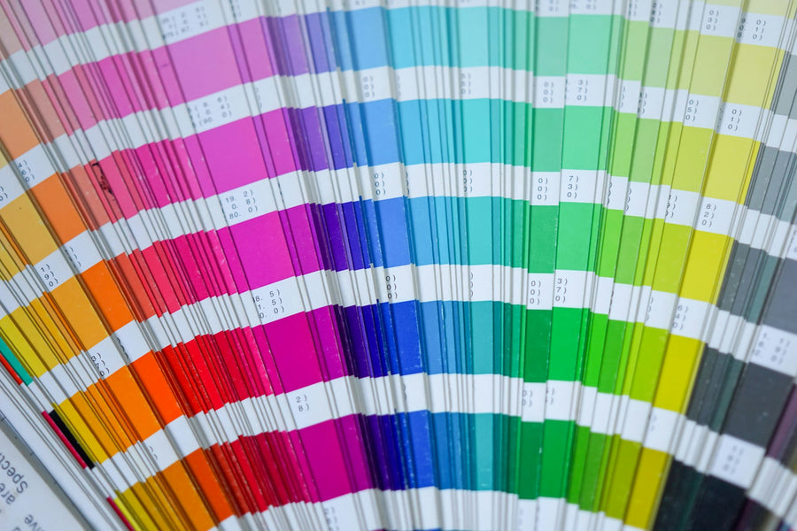 Mazzetta di colori per la stampa